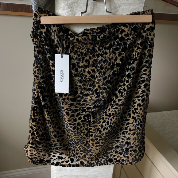 Brand new Soaked in Luxury leopard skirt - Picture 2 of 5